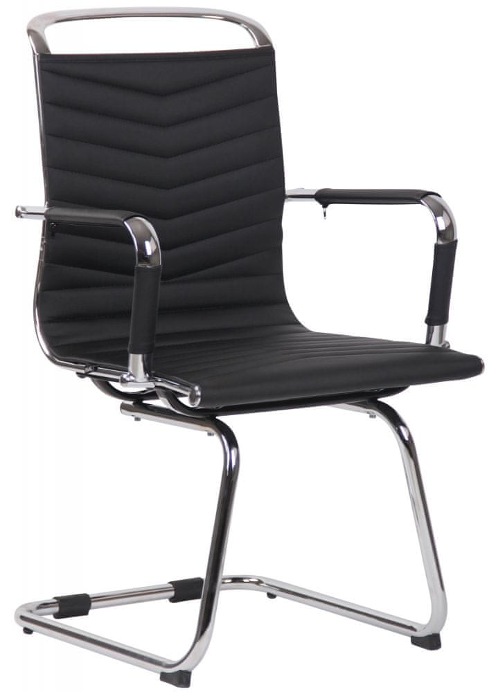 BHM Germany Konferenčná stolička Burnley, syntetická koža, čierna